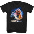 Back To The Future - Mcfly Doc Car Lightning - Short Sleeve - Adult - T-Shirt