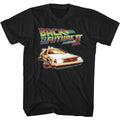 Back To The Future - Car With Flat Wheels - Short Sleeve - Adult - T-Shirt