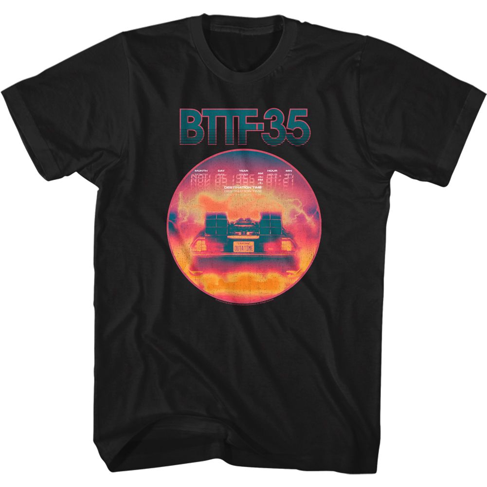 Back To The Future - 35 Neon - Short Sleeve - Adult - T-Shirt