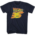 Back To The Future - 35th Distressed - Short Sleeve - Adult - T-Shirt