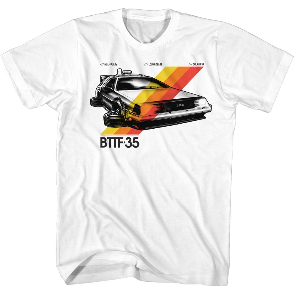 Back To The Future - 35 Stripes - Short Sleeve - Adult - T-Shirt