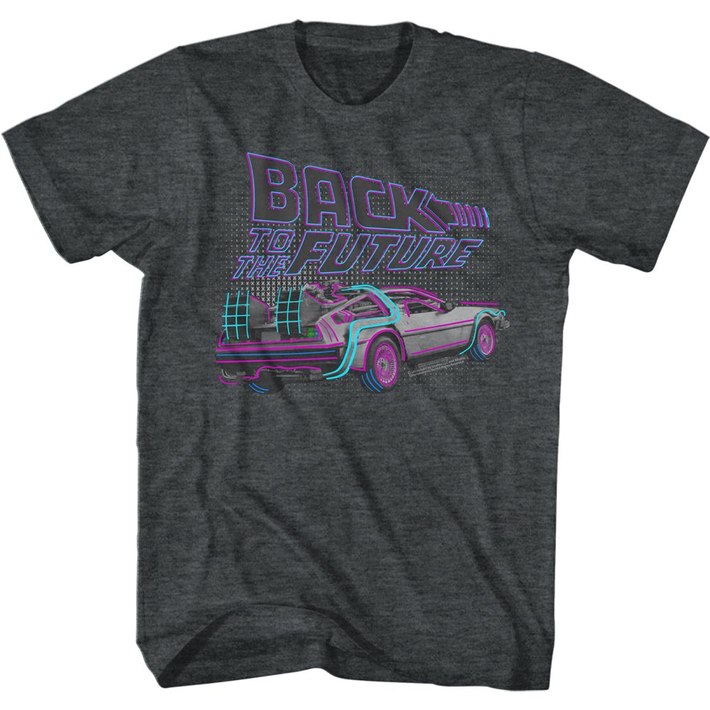 Back To The Future - High Lights - Short Sleeve - Heather - Adult - T-Shirt