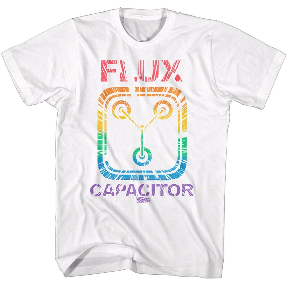 Back To The Future - Rainbow Flux - Short Sleeve - Adult - T-Shirt