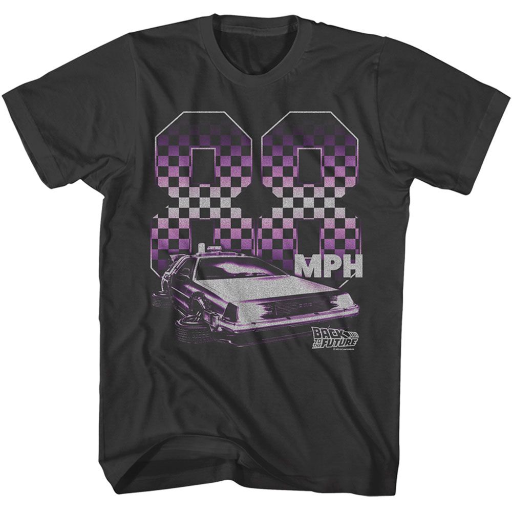 Back To The Future - 88 Checkers - Short Sleeve - Adult - T-Shirt