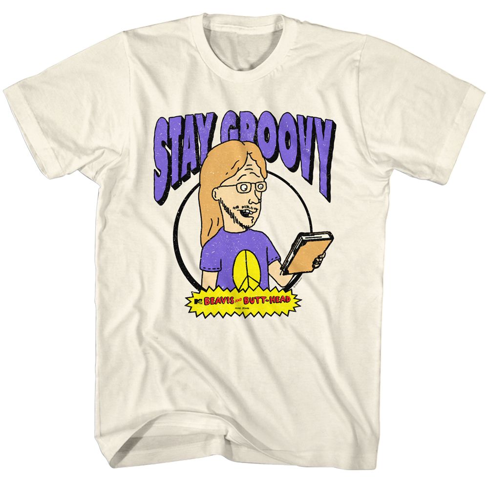 Beavis And Butthead - Stay Groovy - Short Sleeve - Adult - T-Shirt