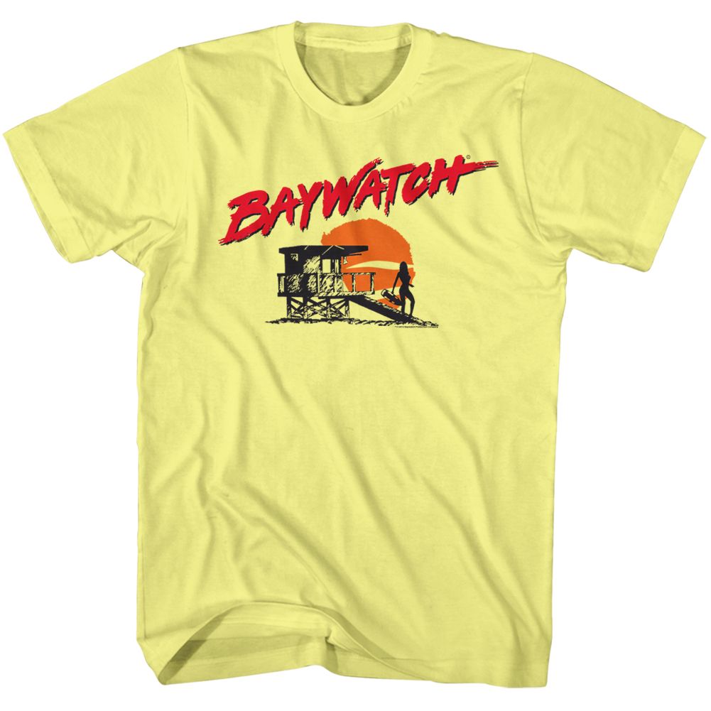 Baywatch - Silhouette - Short Sleeve - Heather - Adult - T-Shirt
