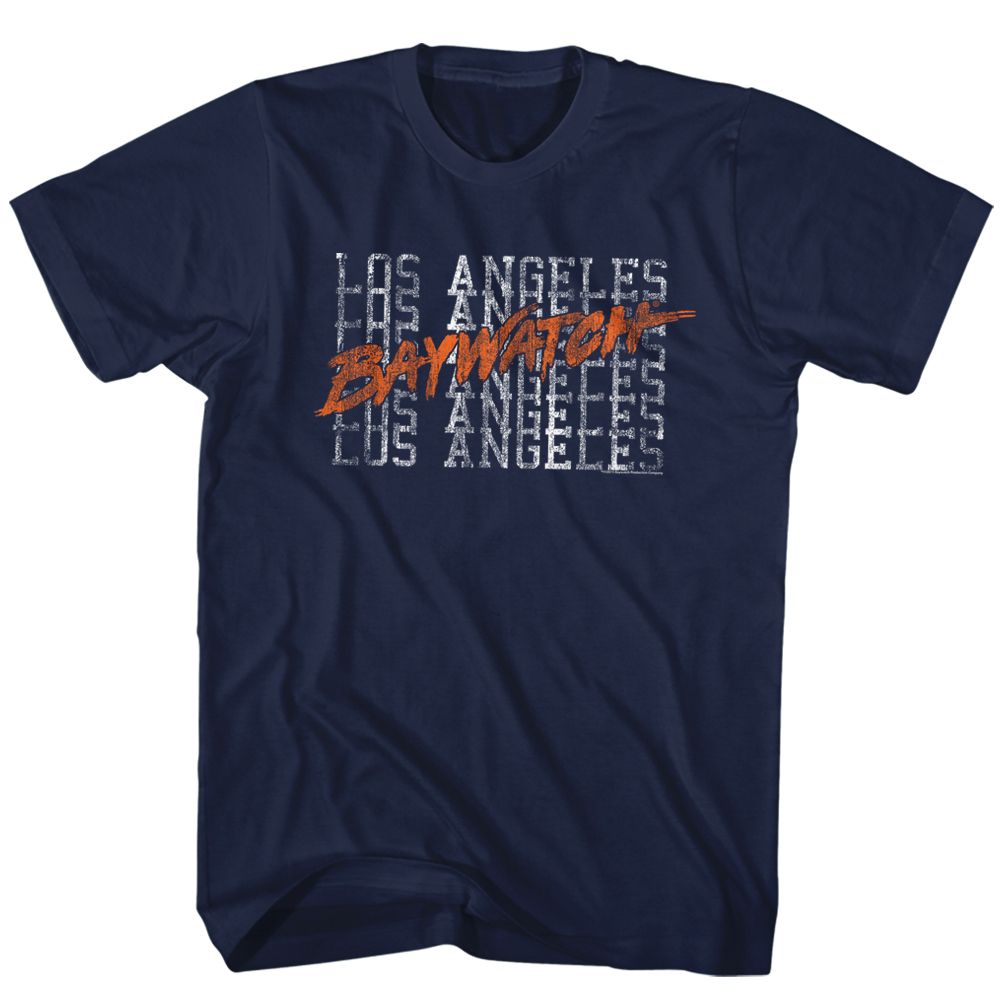 Baywatch - L.A. Beaches - Short Sleeve - Adult - T-Shirt