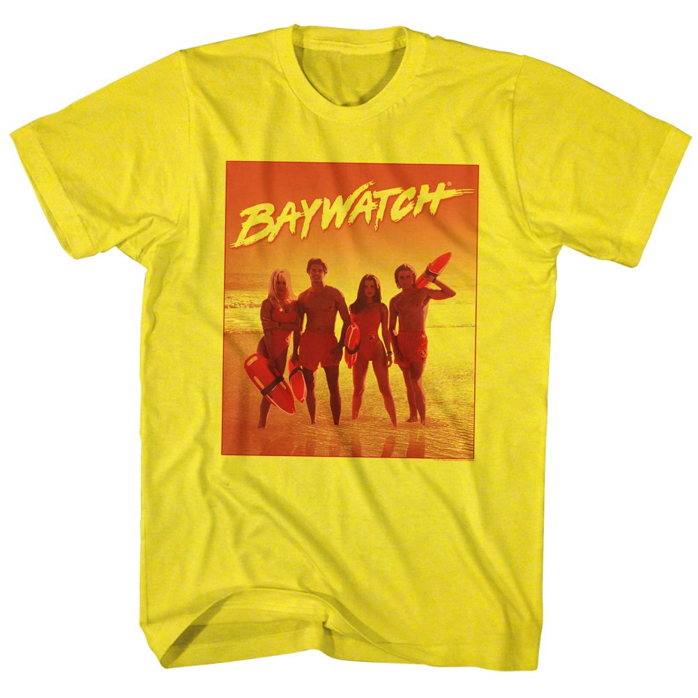 Baywatch - Orange - Short Sleeve - Adult - T-Shirt