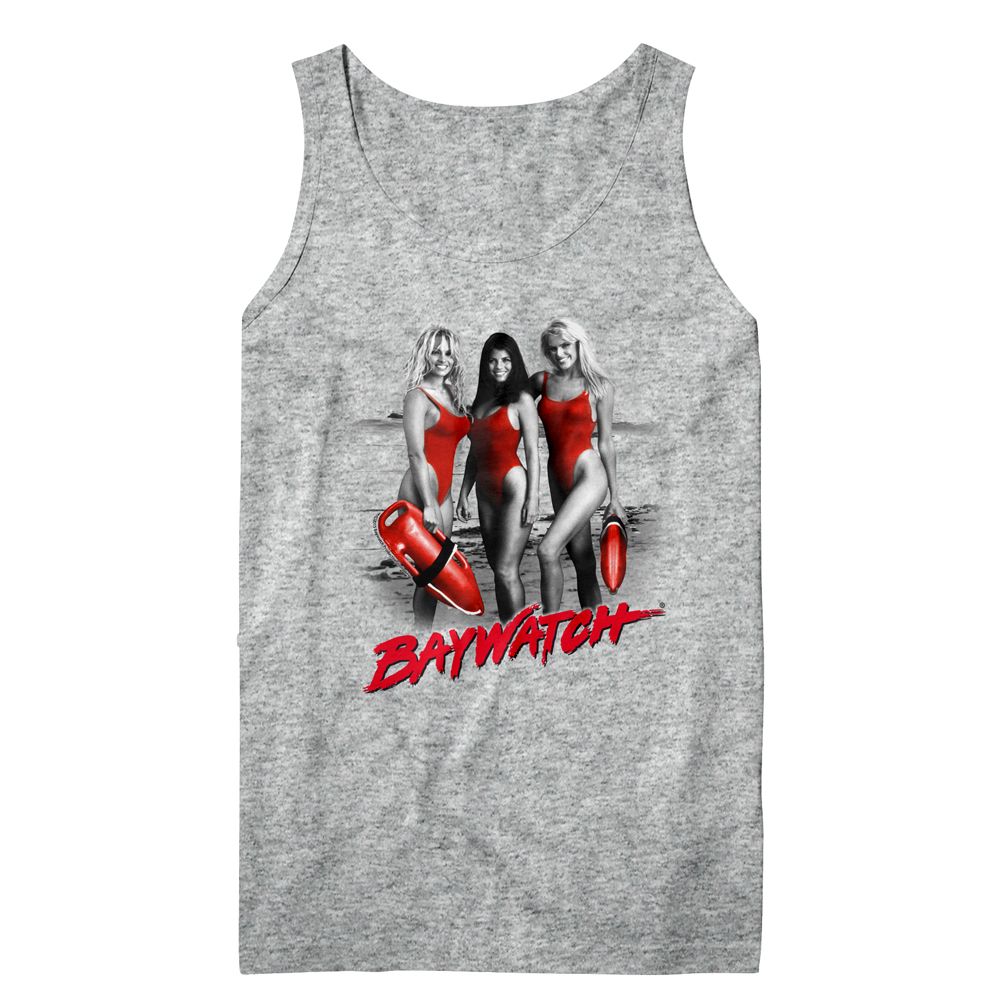 Baywatch - Red Red Red X 2 - Sleeveless - Heather - Adult - Tank Top