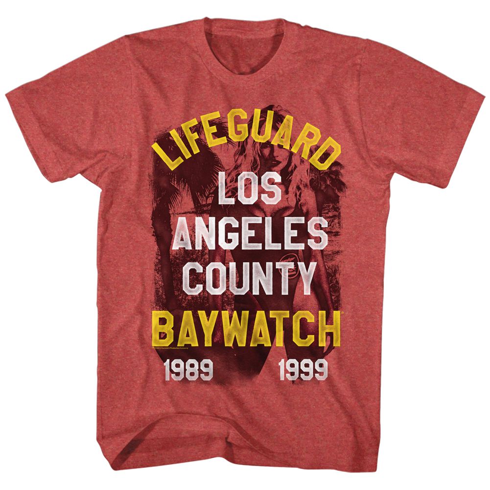 Baywatch - Lifeguard 2 - Short Sleeve - Heather - Adult - T-Shirt