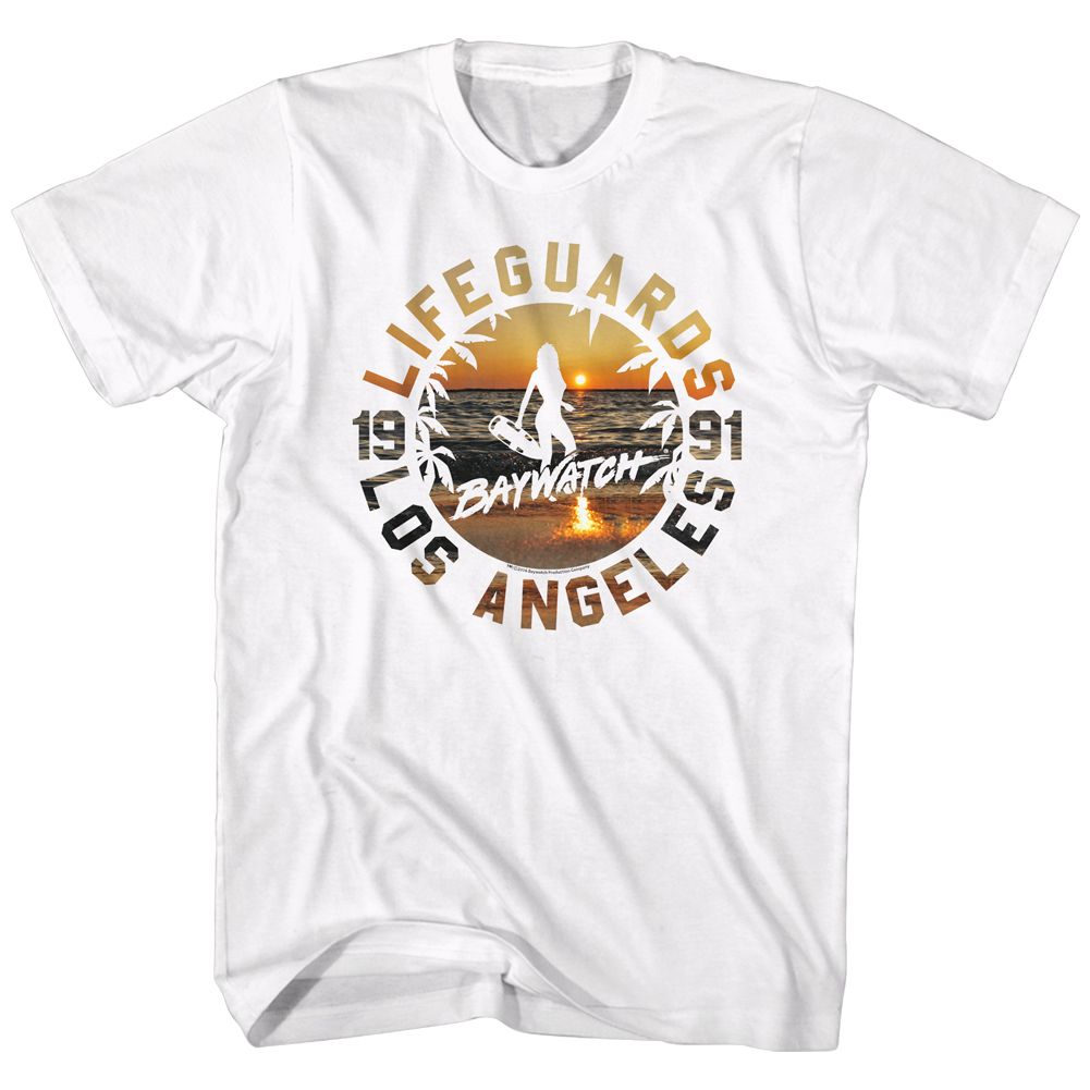 Baywatch - Lifeguards Sunset - Short Sleeve - Adult - T-Shirt