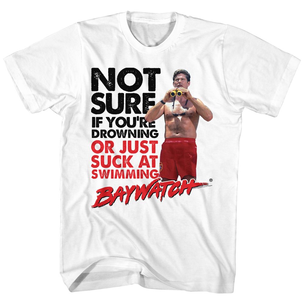 Baywatch - Sucks At Swimming - Short Sleeve - Adult - T-Shirt