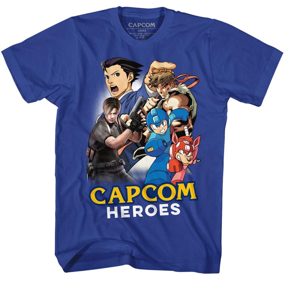 Capcom - Cartoon Mash - Short Sleeve - Adult - T-Shirt