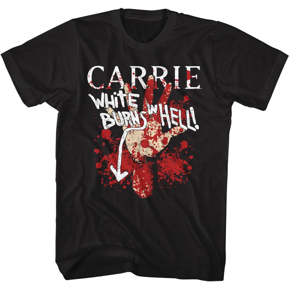 Carrie - Burns In Hell - Short Sleeve - Adult - T-Shirt