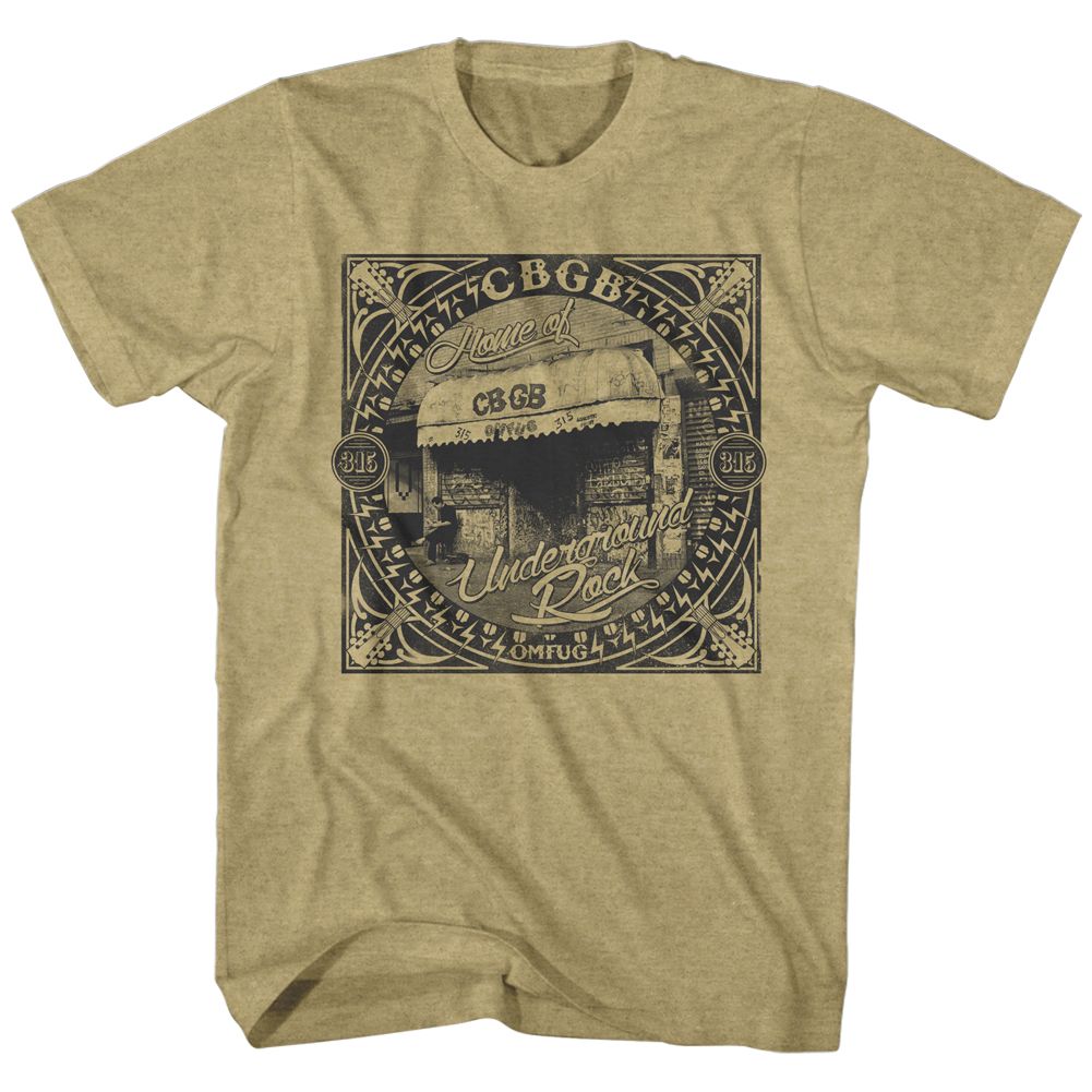 CBGB - Underground Rock - Short Sleeve - Heather - Adult - T-Shirt