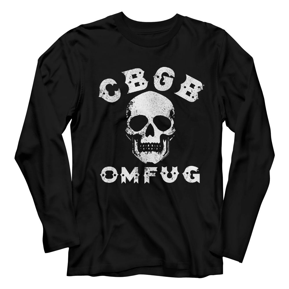 CBGB - Skull - Long Sleeve - Adult - T-Shirt