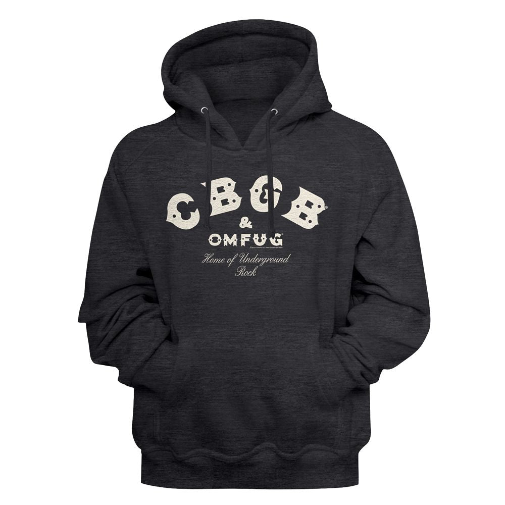 CBGB - Logo - Long Sleeve - Heather - Adult - Hoodie