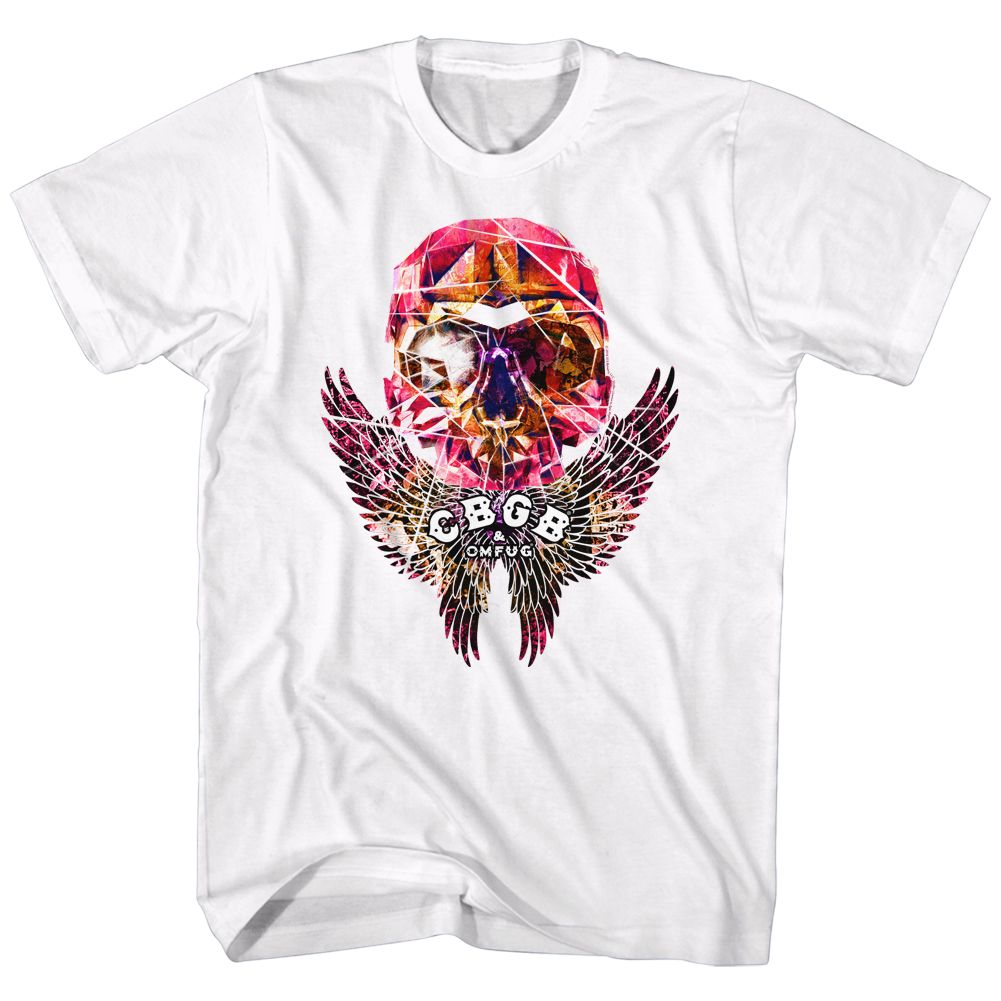 CBGB - Faceted Skull Wings - Short Sleeve - Adult - T-Shirt