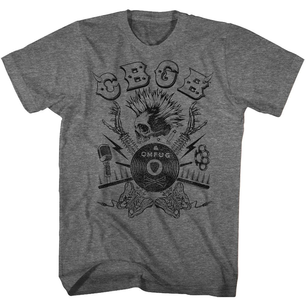 CBGB - Spinetars - Short Sleeve - Heather - Adult - T-Shirt