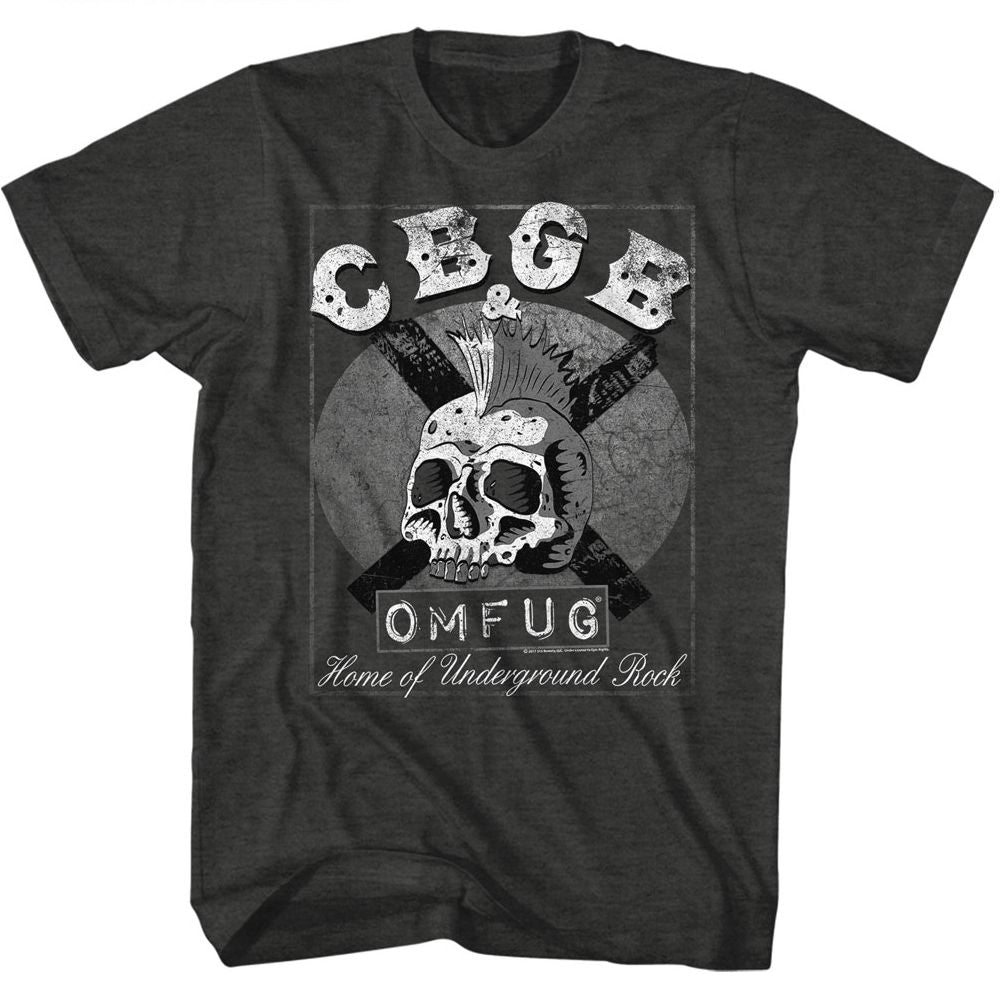 CBGB - Skull & Tape - Short Sleeve - Heather - Adult - T-Shirt