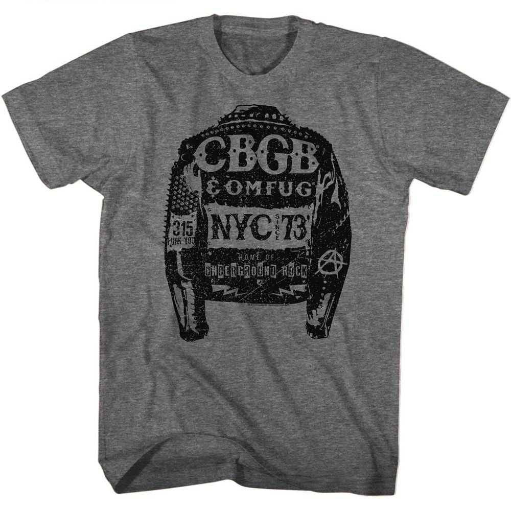 CBGB - Jacket - Short Sleeve - Heather - Adult - T-Shirt