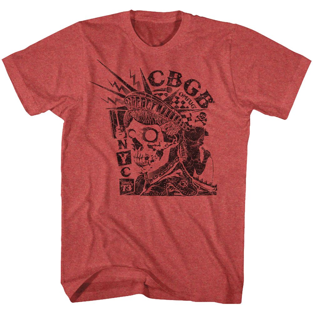 CBGB - NYC Since 7 3 - Short Sleeve - Heather - Adult - T-Shirt