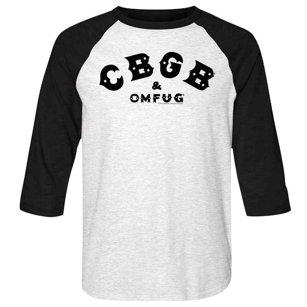 CBGB - Black 2 - 3/4 Sleeve - Heather - Adult - Raglan Shirt