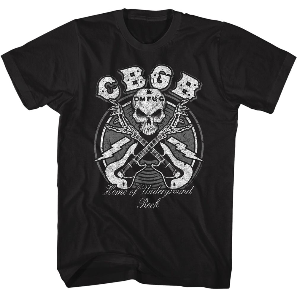 CBGB - Skull Guitars - Short Sleeve - Adult - T-Shirt