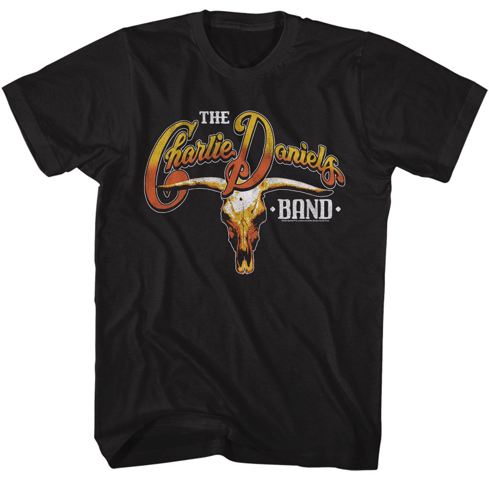 Charlie Daniels Band - Cow Skull & Logo - Short Sleeve - Adult - T-Shirt