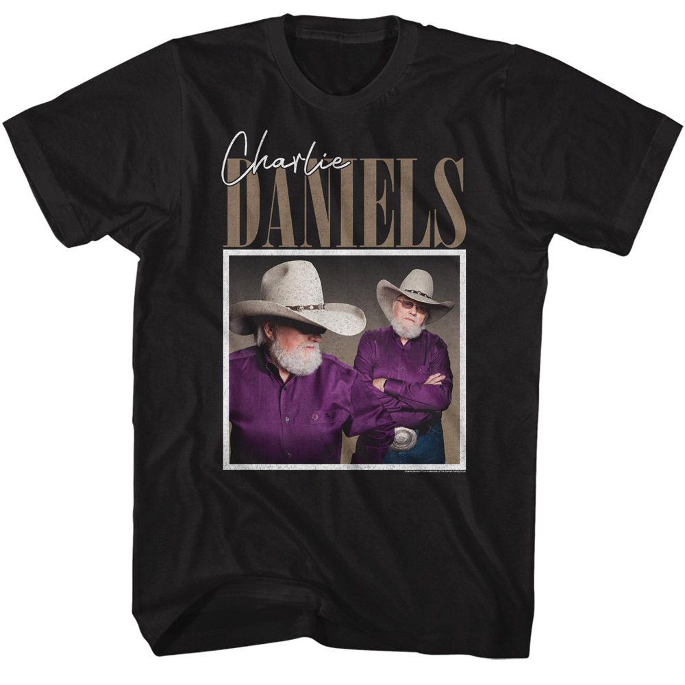 Charlie Daniels Band - Two Photos Of Charlie - Short Sleeve - Adult - T-Shirt
