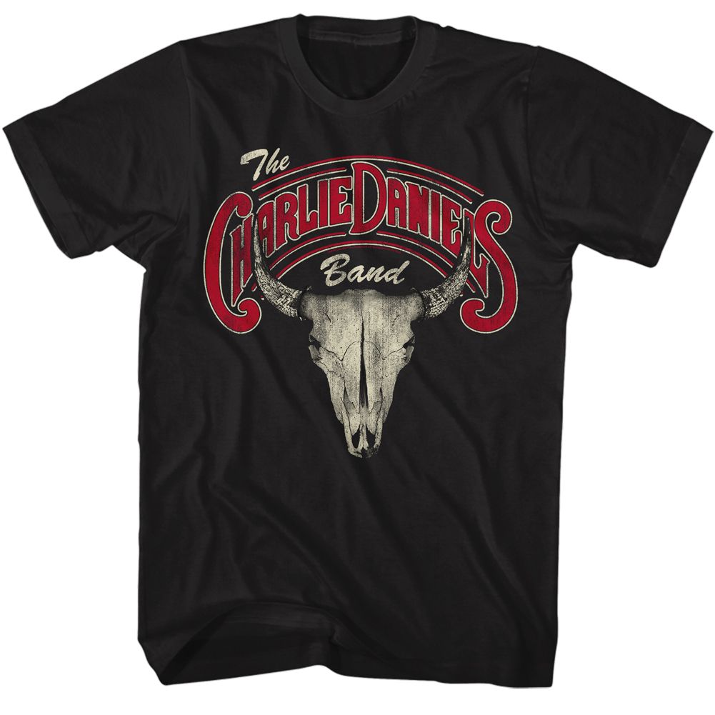 Charlie Daniels Band - Skull N Logo - Short Sleeve - Adult - T-Shirt