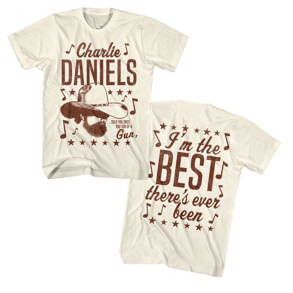 Charlie Daniels Band - Told You Once - Front and Back Print Adult T-Shirt