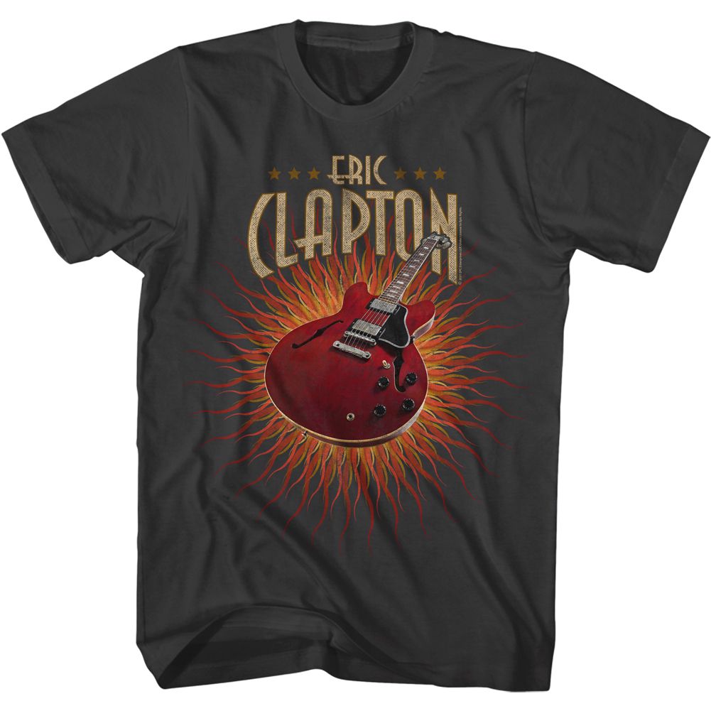 Eric Clapton - Guitar Flames - Short Sleeve - Adult - T-Shirt