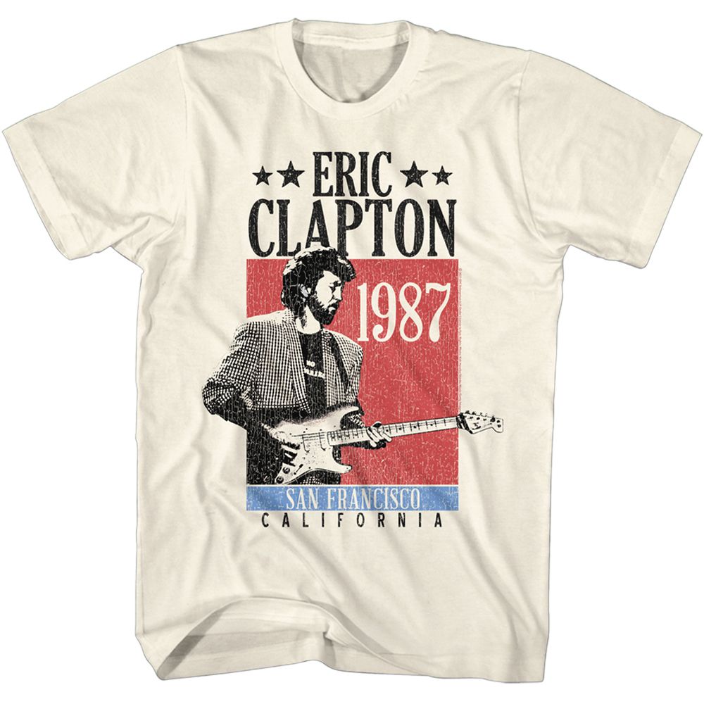 Eric Clapton - San Francisco 1987 - Short Sleeve - Adult - T-Shirt