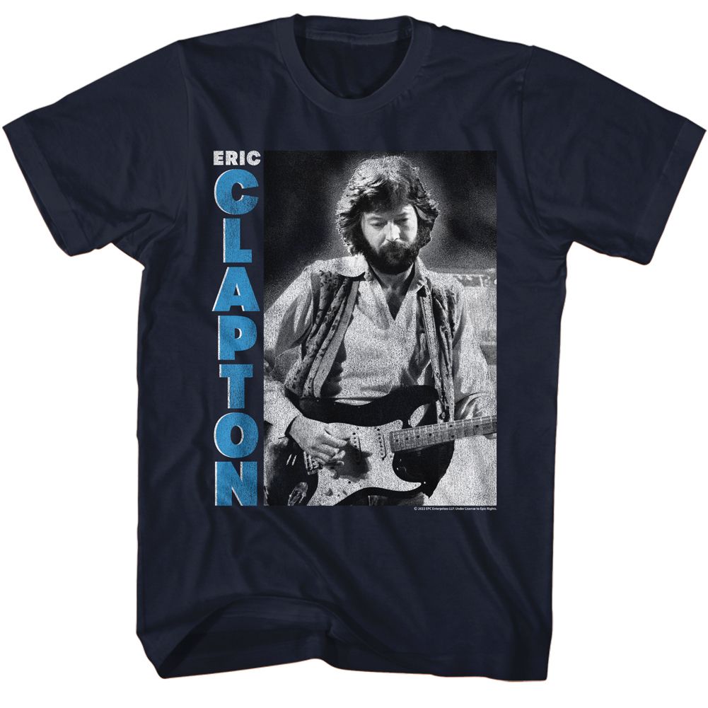 Eric Clapton - Black & White Photo - Short Sleeve - Adult - T-Shirt