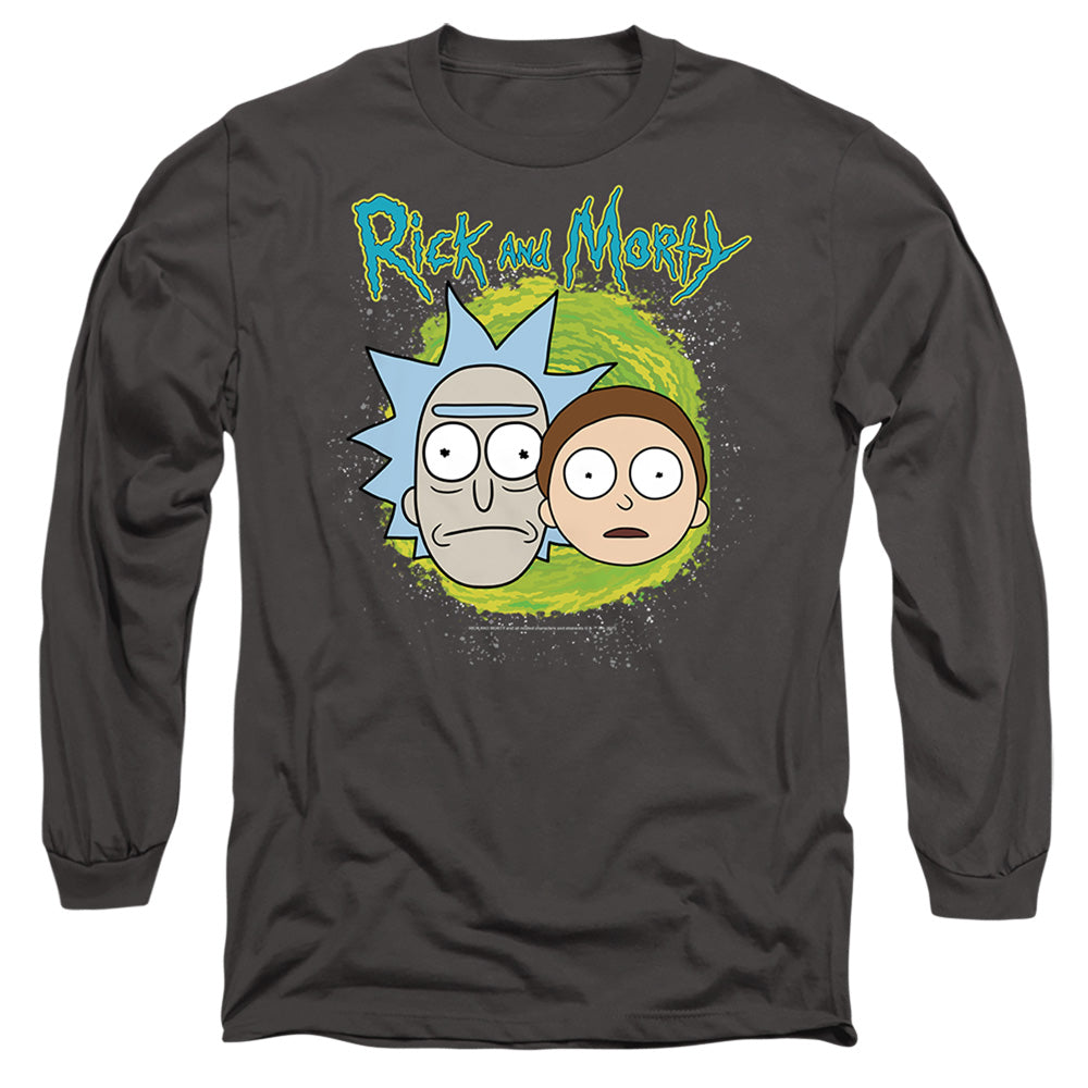 Rick And Morty - Floating Heads - Adult Long Sleeve T-Shirt