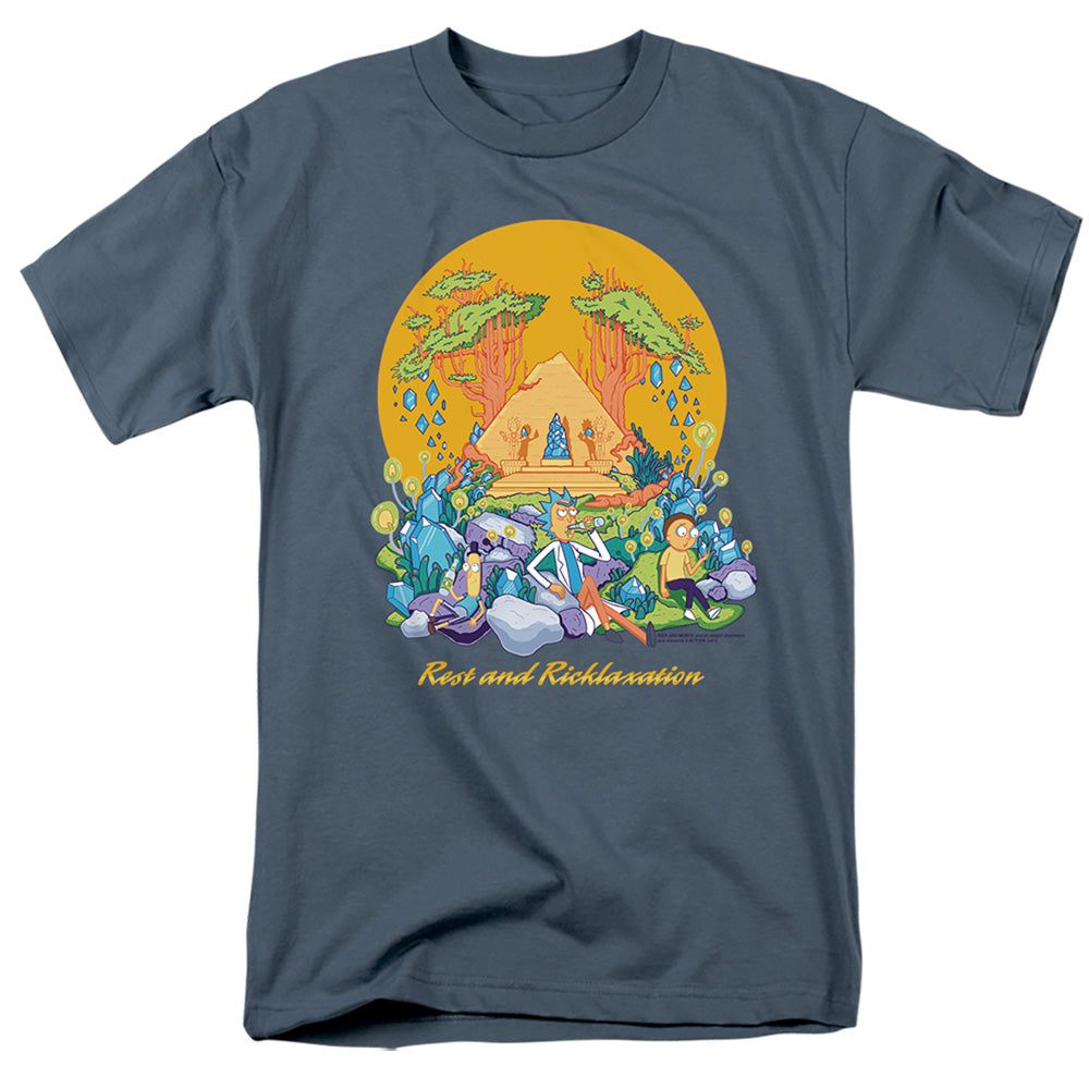 Rick And Morty - Rest And Ricklaxation - Adult T-Shirt