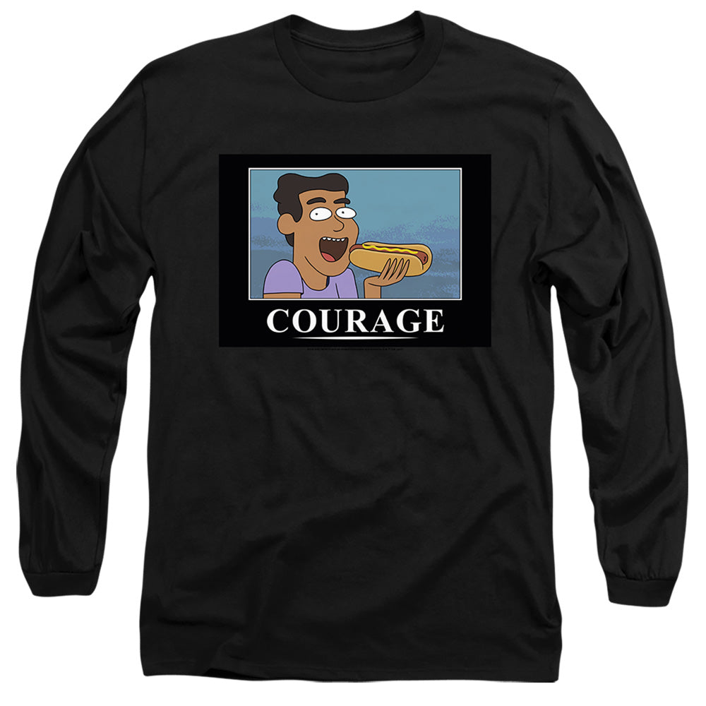 Rick And Morty - Courage Poster - Adult Long Sleeve T-Shirt