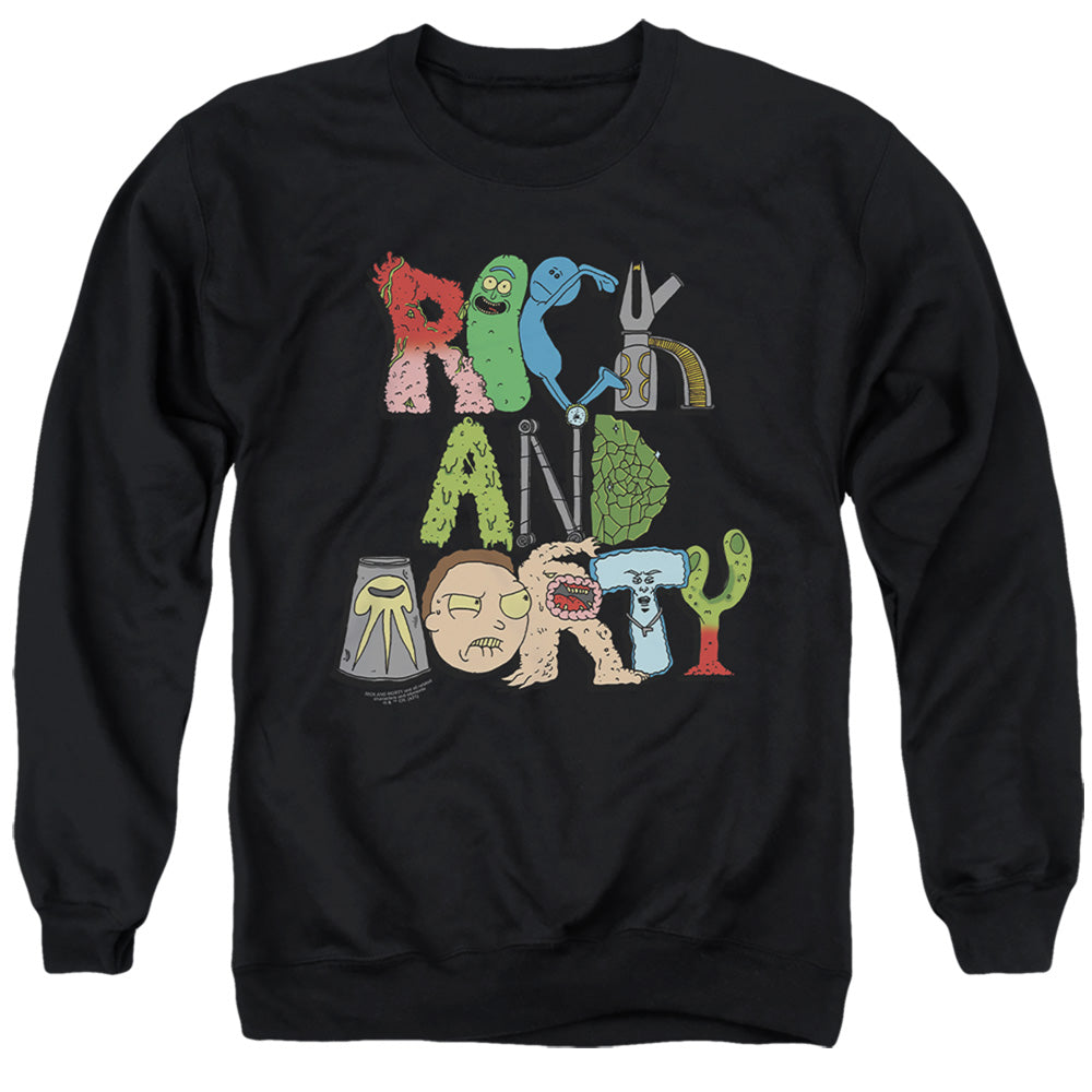 Rick And Morty - Illustrated Logo - Adult Sweatshirt