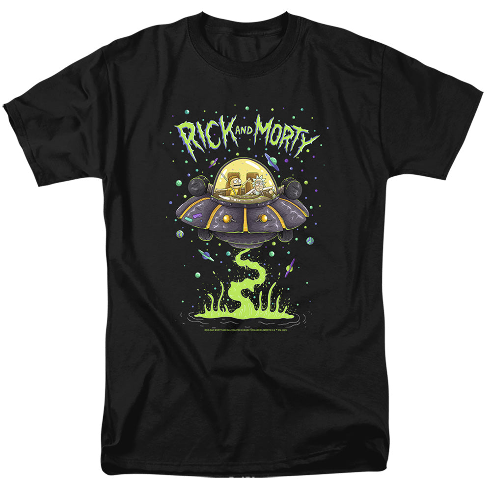 Rick And Morty - Drunk Rick Ship - Adult T-Shirt