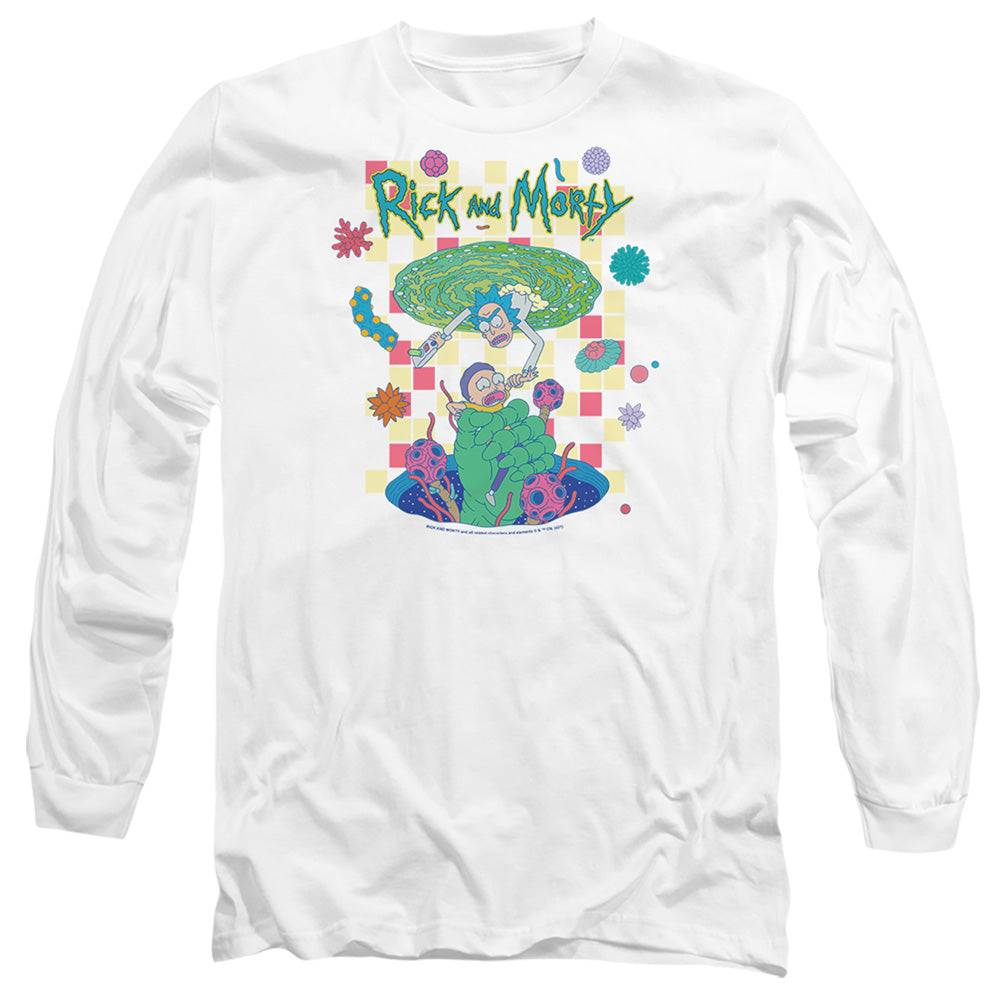 Rick And Morty - Falling Portals - Adult Long Sleeve T-Shirt