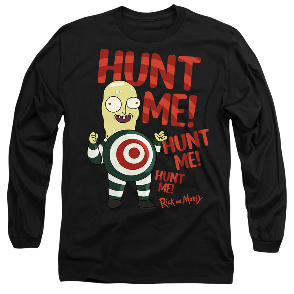 Rick And Morty - Hunt Me - Adult Long Sleeve T-Shirt