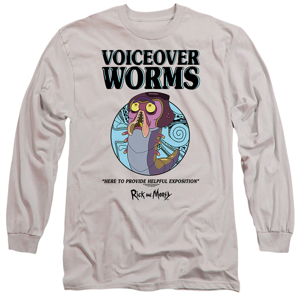 Rick And Morty - Voiceover Worms - Adult Long Sleeve T-Shirt