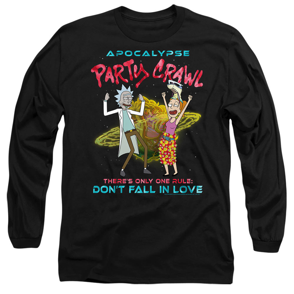 Rick And Morty - Apocalypse Party Crawl - Adult Long Sleeve T-Shirt
