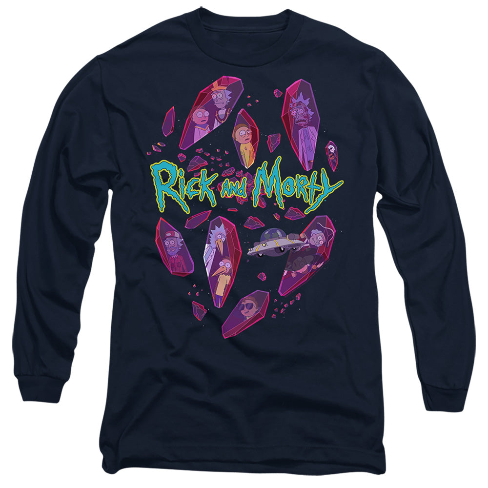 Rick And Morty - Death Crystal Futures - Adult Long Sleeve T-Shirt