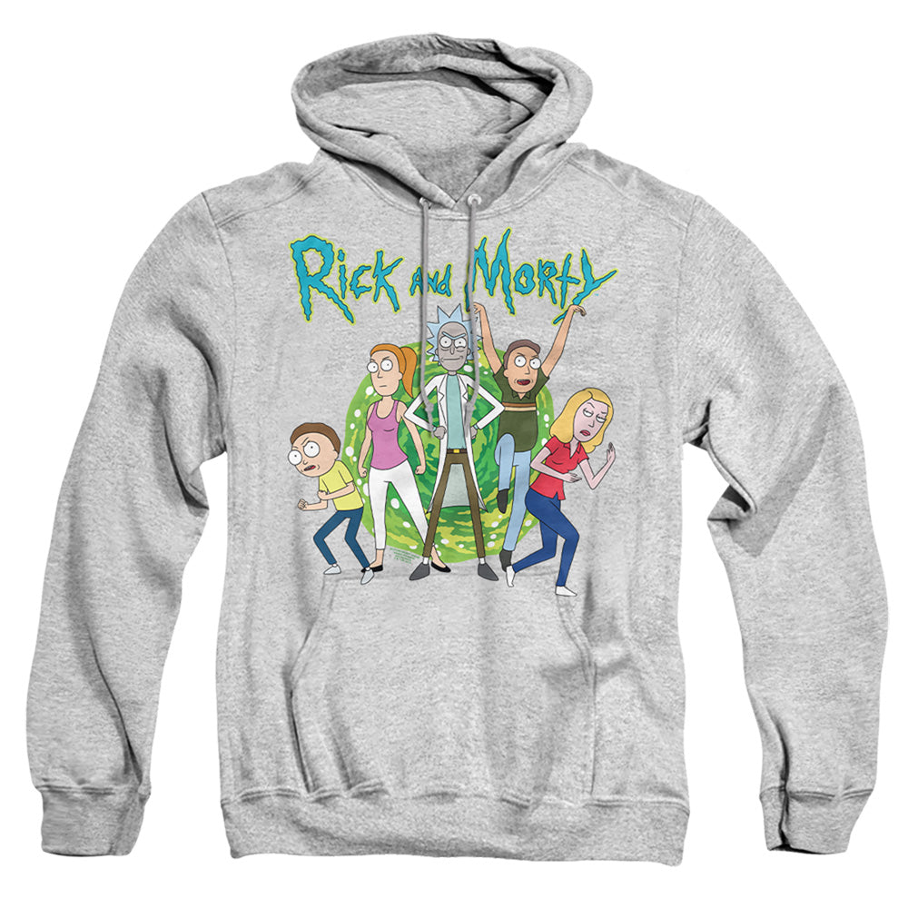 Rick And Morty - Family Fights Together - Adult Pullover Hoodie