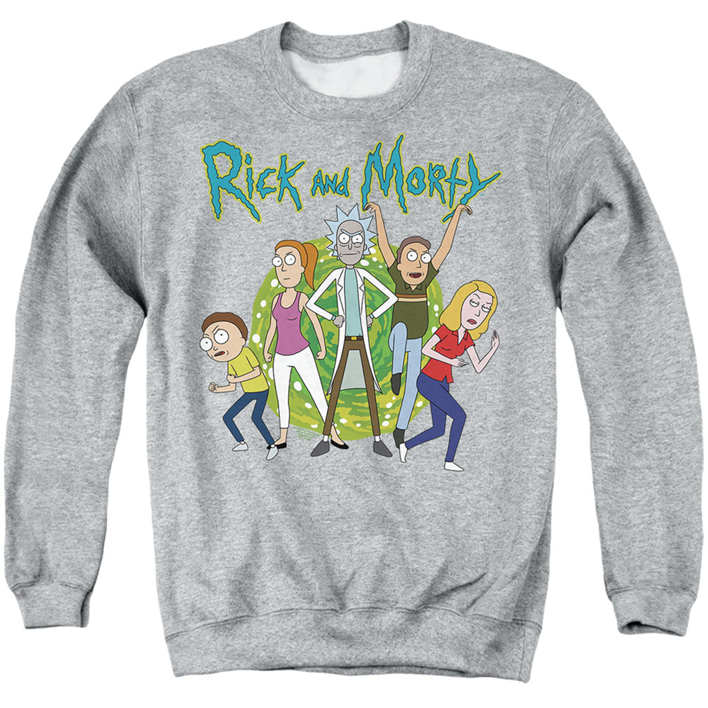 Rick And Morty - Family Fights Together - Adult Sweatshirt