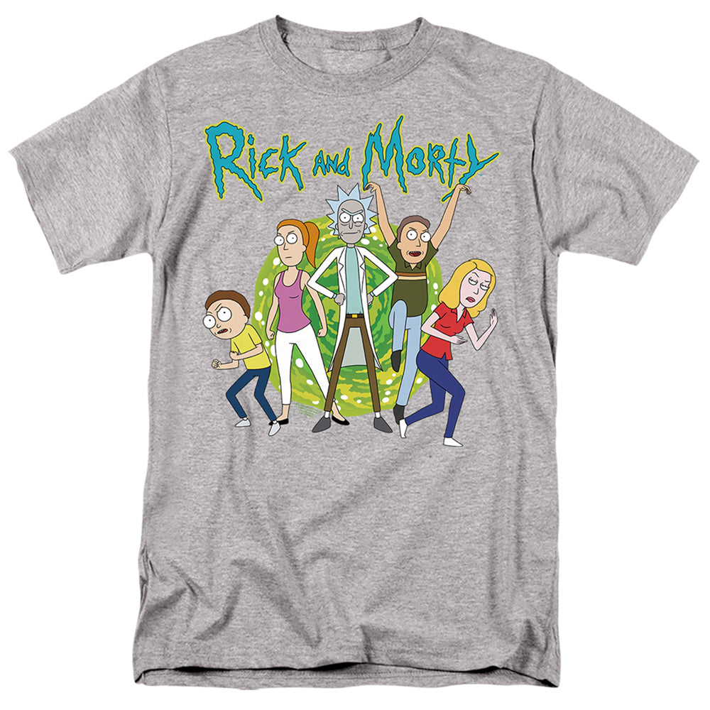 Rick And Morty - Family Fights Together - Adult T-Shirt