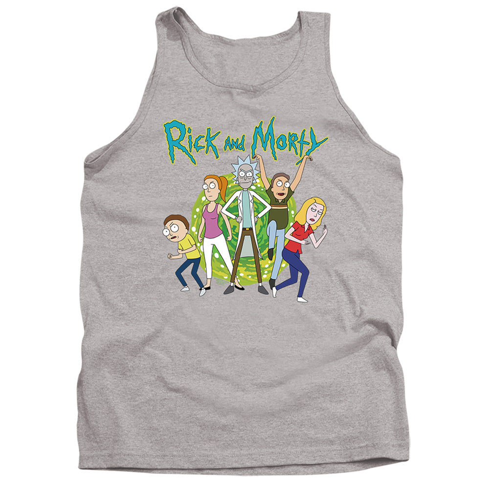 Rick And Morty - Family Fights Together - Adult Tank Top