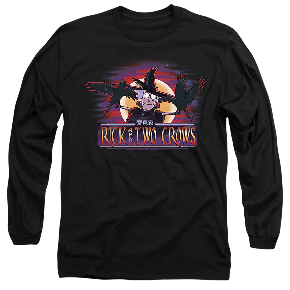 Rick And Morty - Rick And Two Crows - Adult Long Sleeve T-Shirt